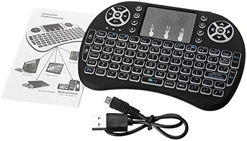 Shopbg Bulgaria Rii I8 2.4 GHz Мини безжична клавиатура с подсветка и тъчпад